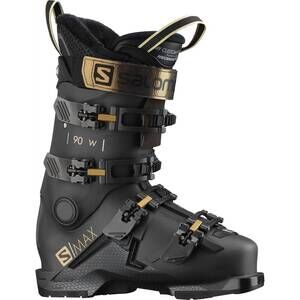 NEW SALOMON womens smax 90wgw snow ski boot in belluga metallic/copper